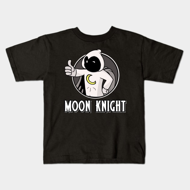 Moon Thumbs Up Kids T-Shirt by Milasneeze